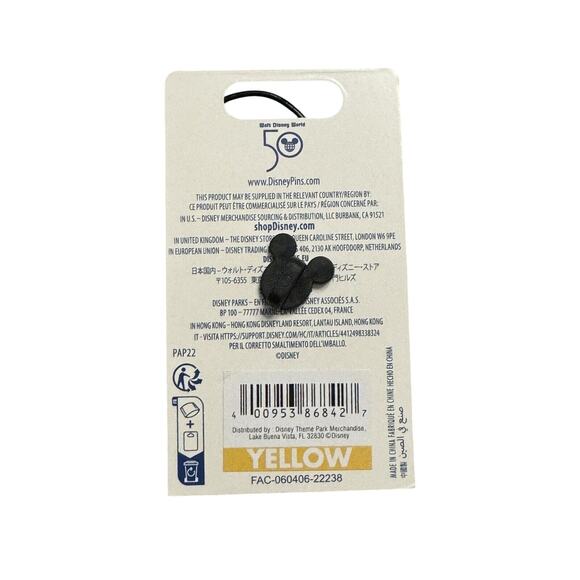 Disney Parks Mickey and Minnie Mouse Shopping Bag Pin Walt Disney World NEW - Picture 3 of 3